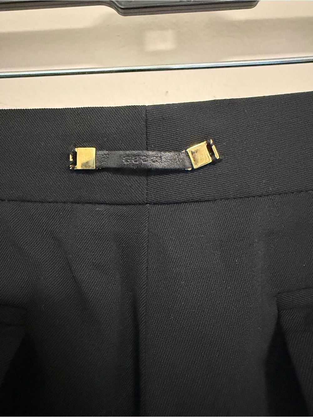 Gucci Black Women's high waisted Tailored Wide-Leg Pants - Picture 3 of 4